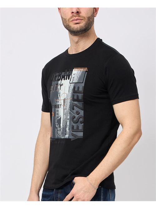T-shirt girocollo Yes Zee in cotone YES ZEE | T759-TA020801